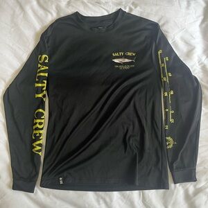 Salty Crew Black and Yellow Long Sleeve Tee